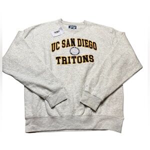 ✨ UC San Diego Tritons‎ Crewneck Sweatshirt NWT Large Gray Collegiate Spirit ✨